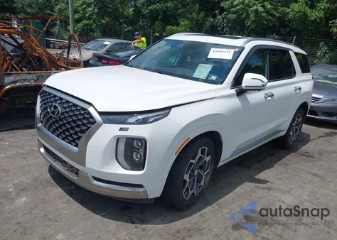 2022 Hyundai Palisade Calligraphy z USA, uszkodzony, nr VIN KM8R7DHE2NU364670